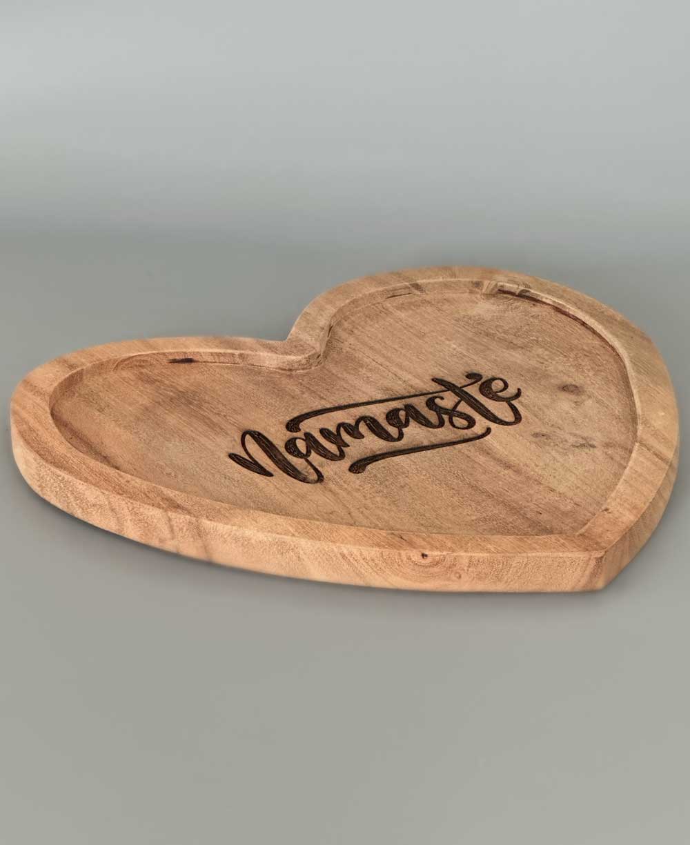 Namaste Heart Decorative Tray - Decorative Trays