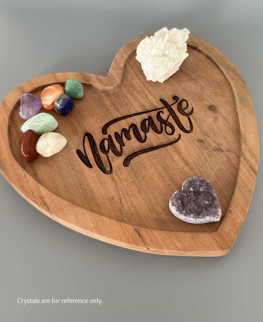 Namaste Heart Decorative Tray - Decorative Trays