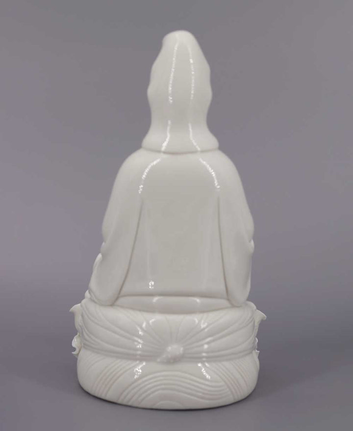 Porcelain Kwan Yin Statue - Statues