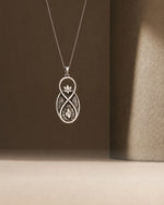 Lotus Flame Infinity Pendant