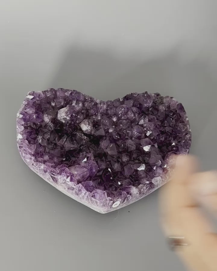 Premium Gemstone Heart Of Healing Amethyst