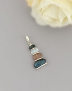 Labradorite Moonstone Cairn Pendant