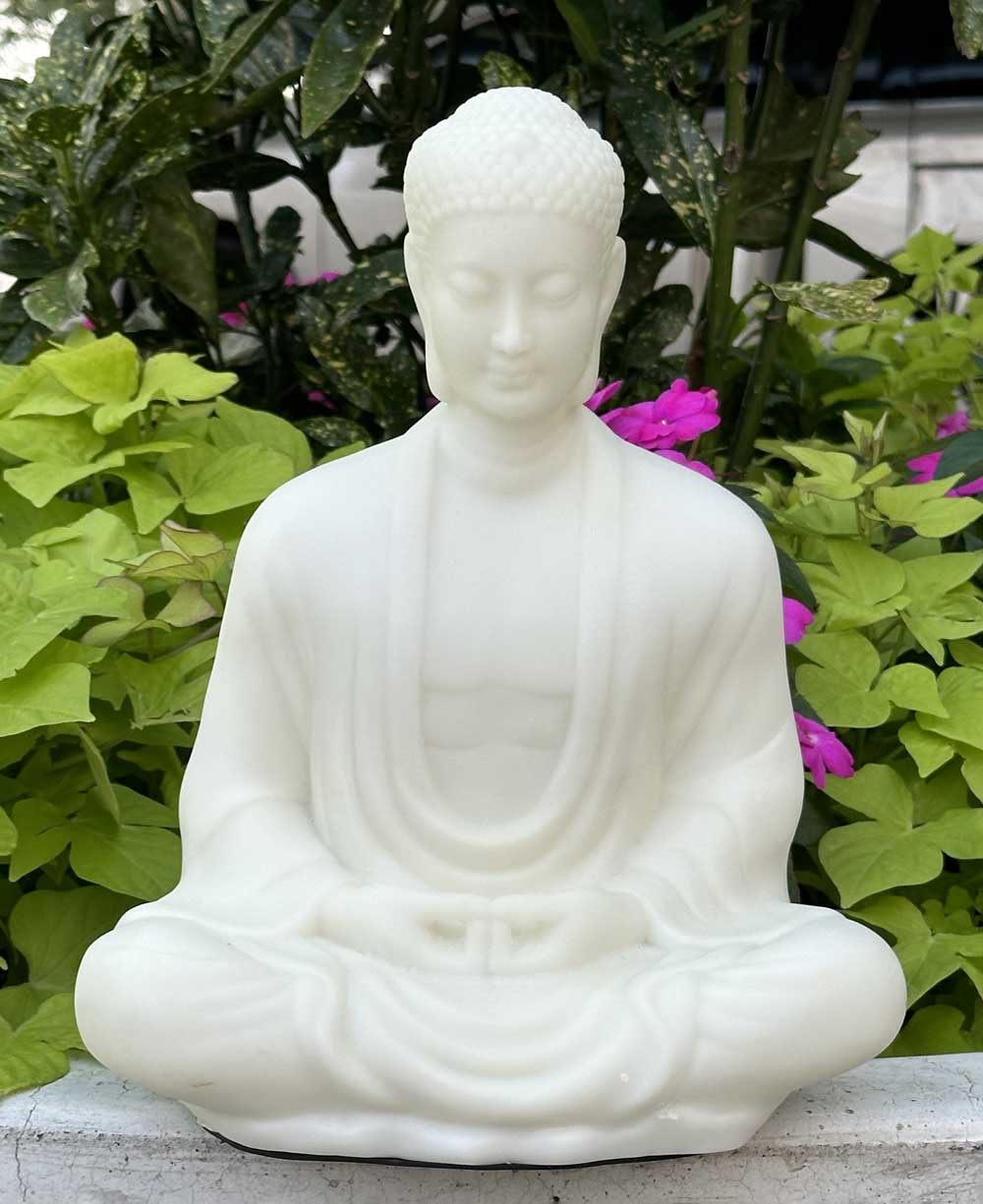 Pearl White Buddha Statue