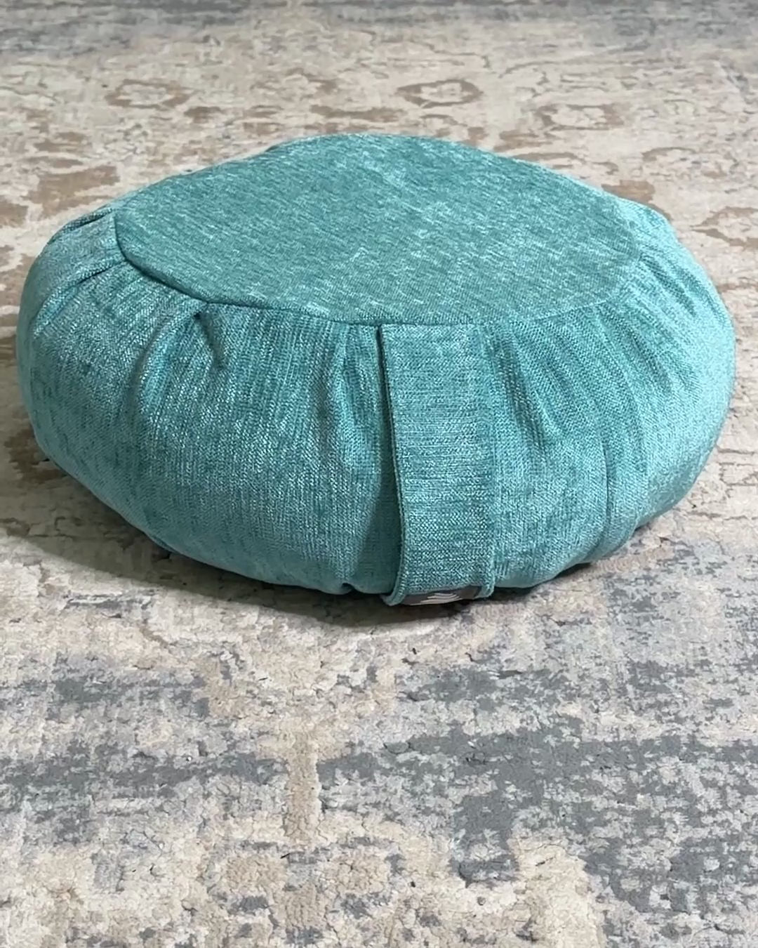 Chenille Meditation Zafu Cushion, Buckwheat Insert