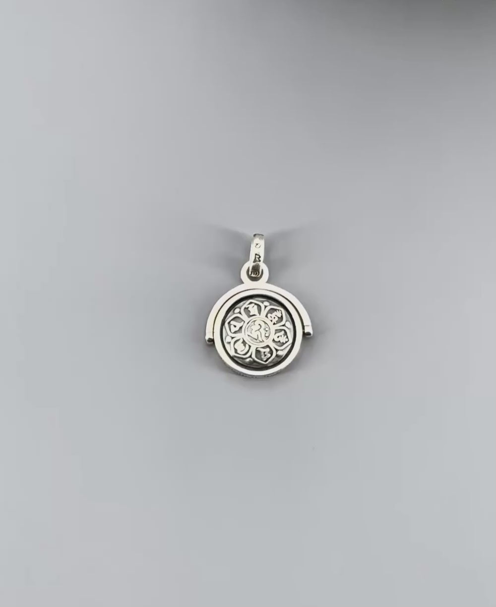 Sterling Silver Mantra Pendant