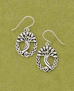 Sterling Silver Tree Earrings