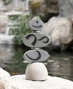 Artistic Om Cairn Sculpture