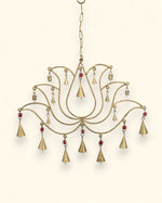 Beaded Lotus Bell Hanging
