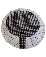 Black White Mixed Pattern Zafu