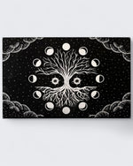Black Leatherette Tree Wall Hanging