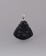 Black Onyx Buddha Pendant