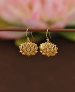 Blooming Lotus Drop Earrings