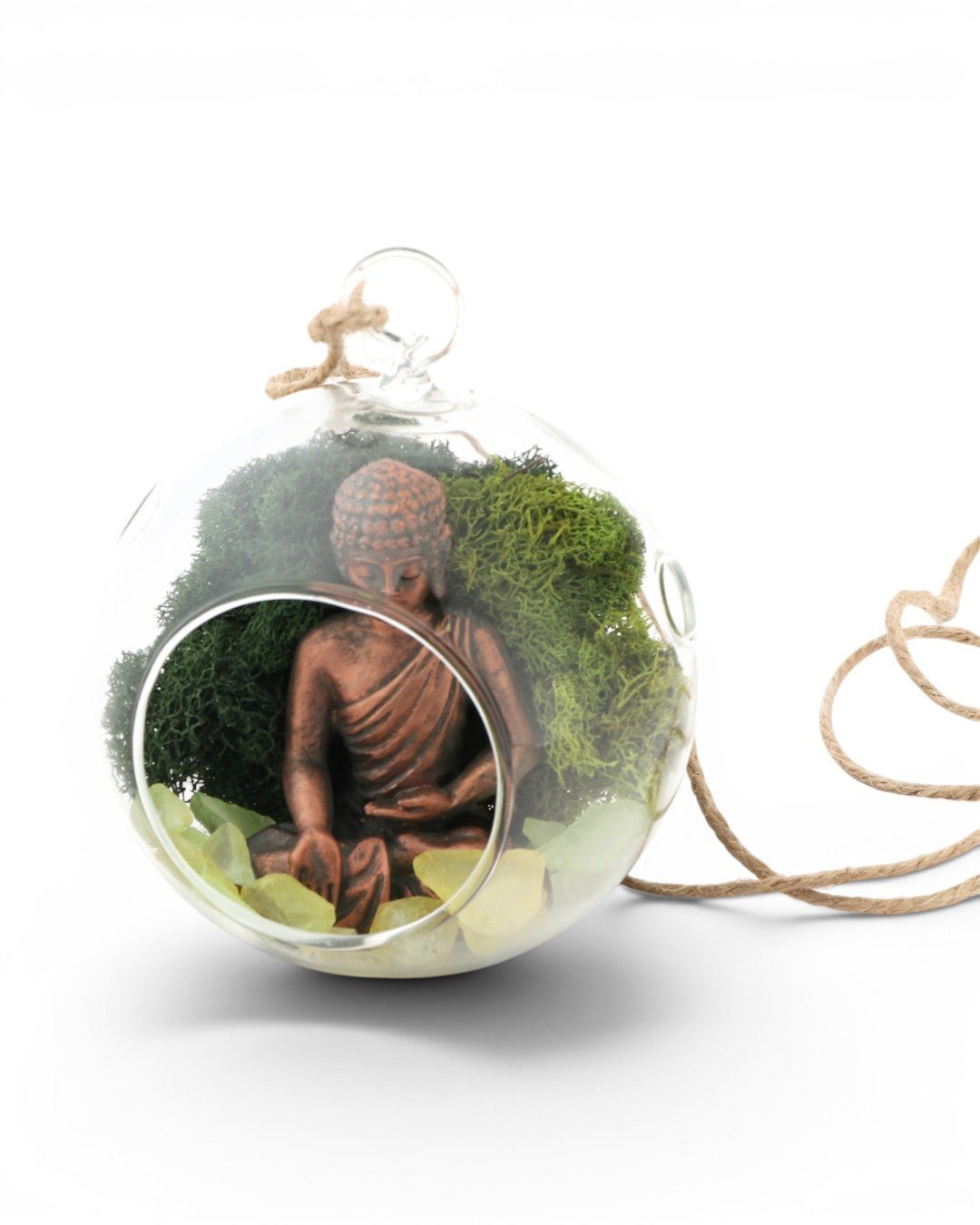 Buddha Meditation Glass Globe