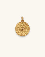 Celestial Sun Moon Citrine Pendant