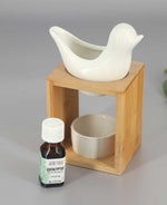 Ceramic Bamboo Oil Burner Set