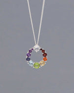 Chakra Circle Sterling Pendant