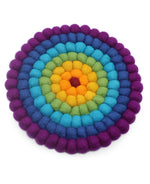 Chakra Felted Wool Trivet
