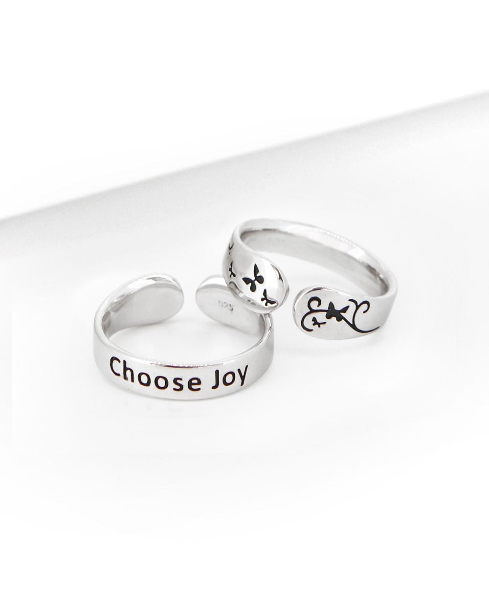 Choose Joy Mantra Ring