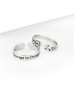 Courage to Change Silver Ring