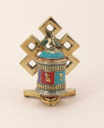 Brass Endless Knot Prayer Wheel