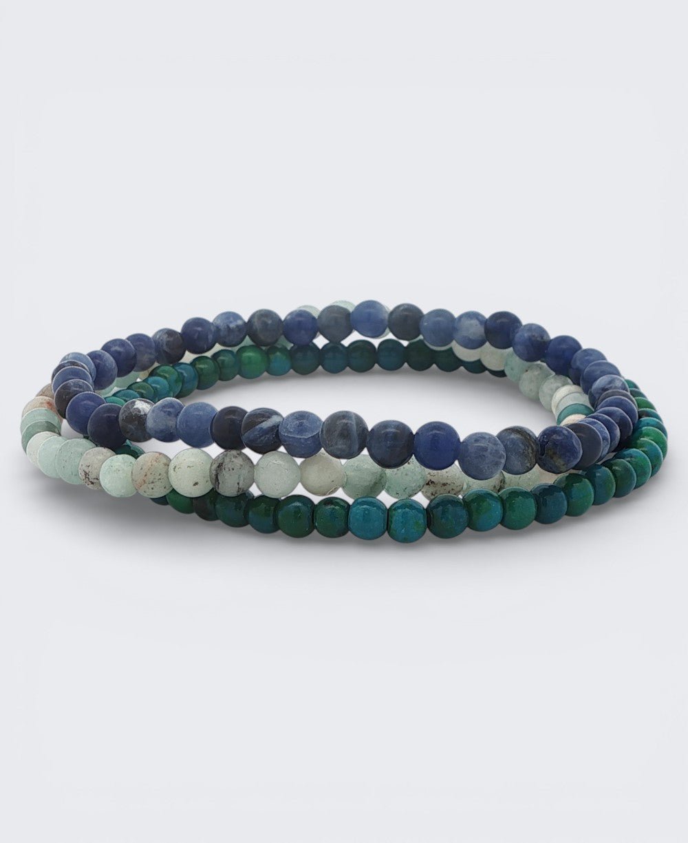 Blue Energy Stack Bracelets