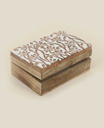 Carved Lotus Mala Box