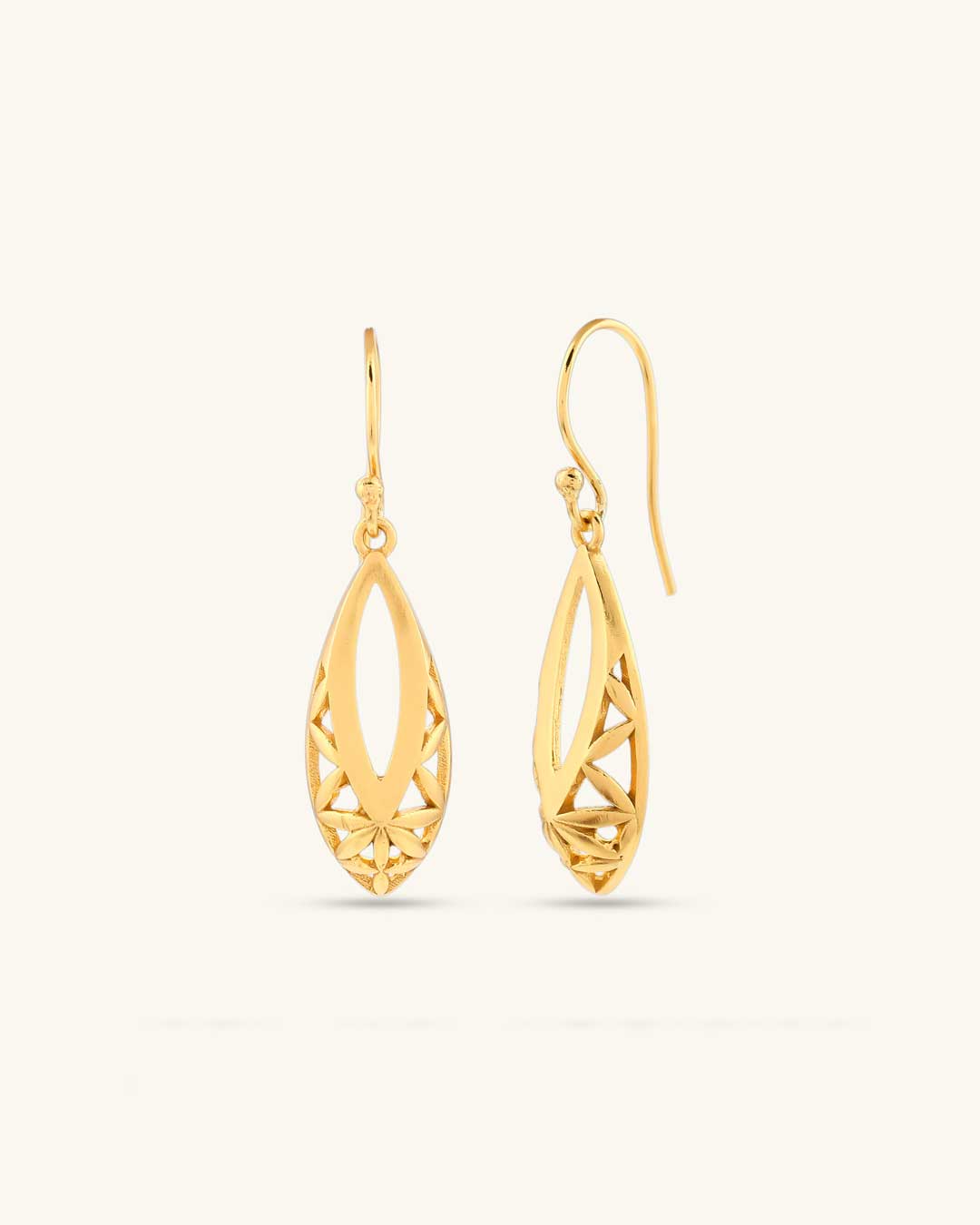 Flower of Life Teardrop Earrings