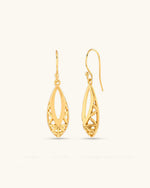 Flower of Life Teardrop Earrings