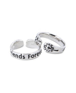 Friends Forever Silver Ring