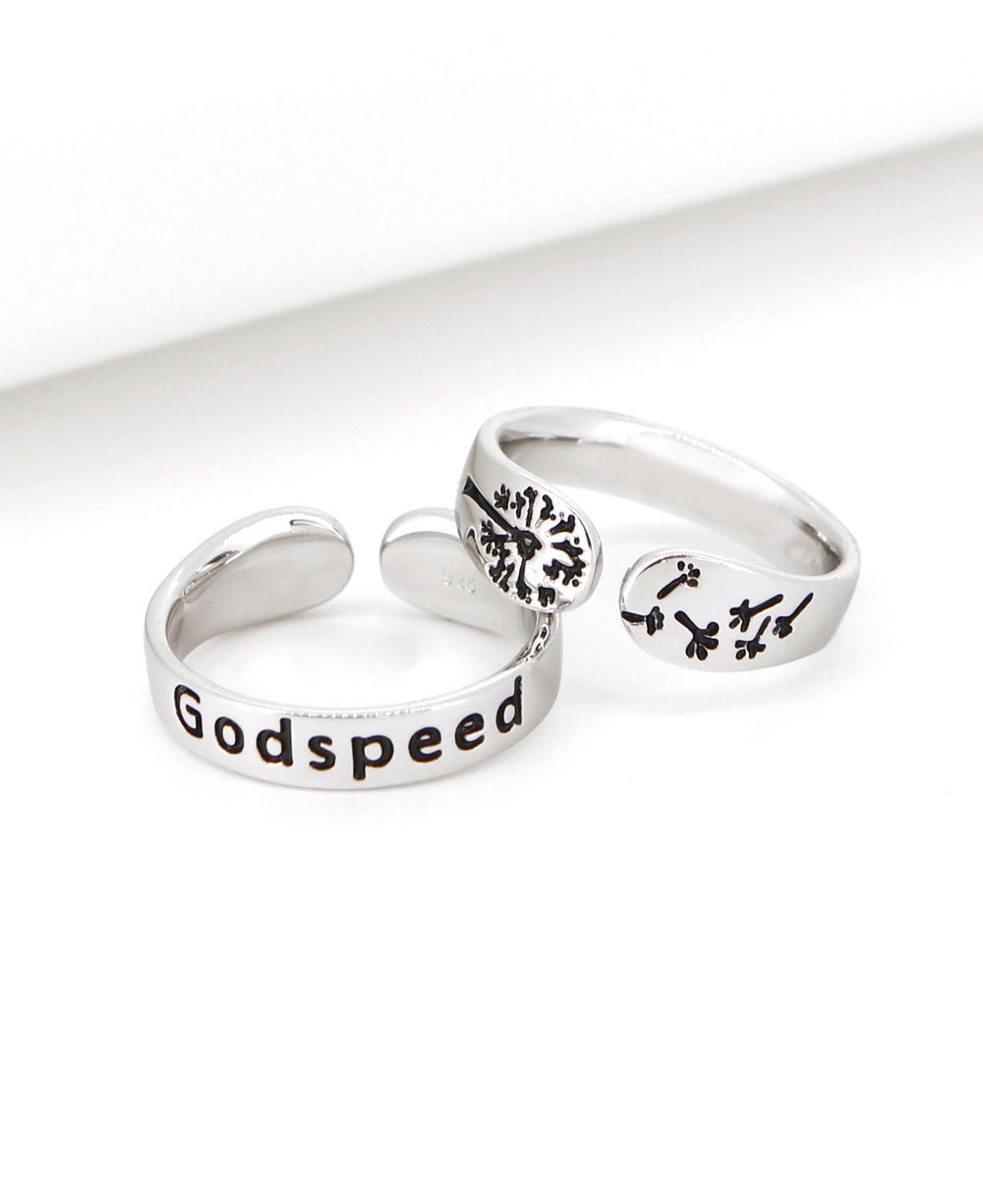 Sterling Silver Godspeed Ring