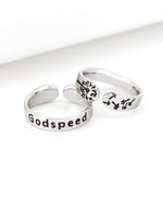 Sterling Silver Godspeed Ring