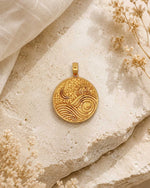 Gold Plated Lotus Charm