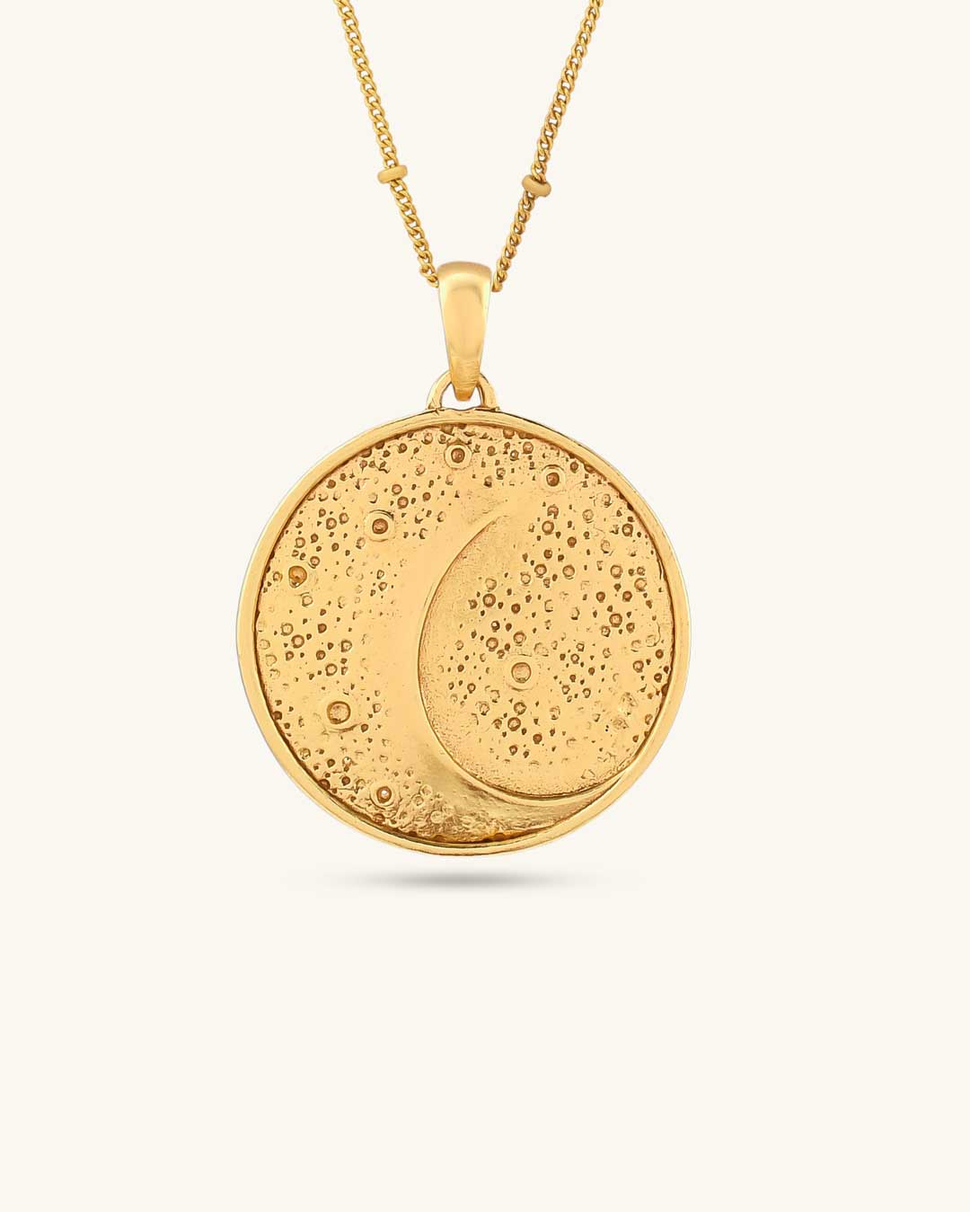Gold-Plated Moon Affirmation Necklace