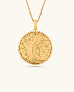 Gold-Plated Moon Affirmation Necklace