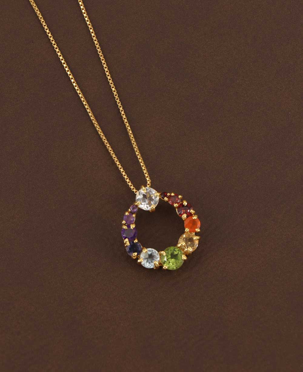 Gold Plated Chakra Pendant
