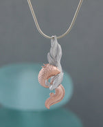 Golden Fish Rose Gold Pendant