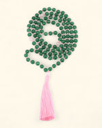 Green Aventurine Rose Quartz Mala