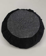 Grey Black Zafu Meditation Cushion