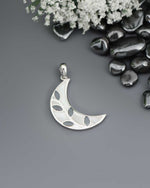 Hematite Moon Vine Pendant