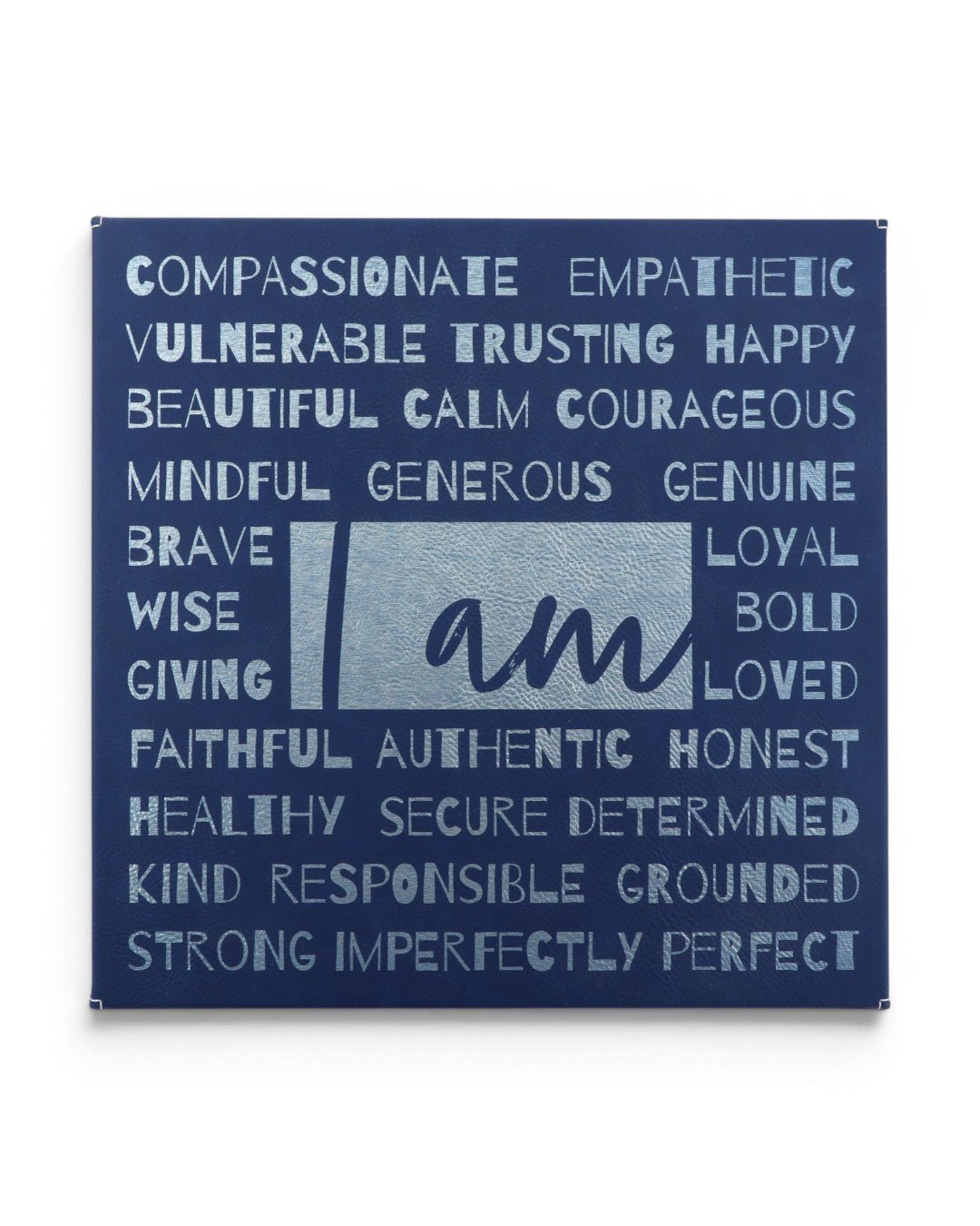 Black Silver Affirmation Wall Hanging