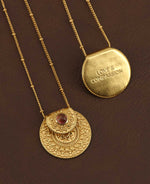 Gold Plated Mandala Necklace