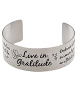 Live in Gratitude Cuff