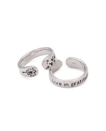 Gratitude Sterling Silver Ring