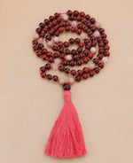 Rosewood Rose Quartz Meditation Mala