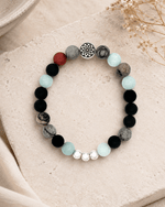 Mandala Gemstone Stretch Bracelet