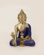 Medicine Buddha Brass Mosaic Statue