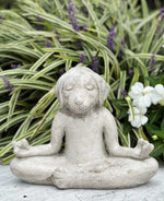 Meditating Dog Cast Stone Statue