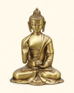 Minimalist Brass Buddha Statue