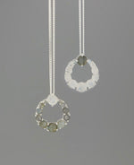 Moonstone Labradorite Circle Necklace