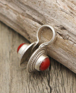 Movable Coral Silver Mala